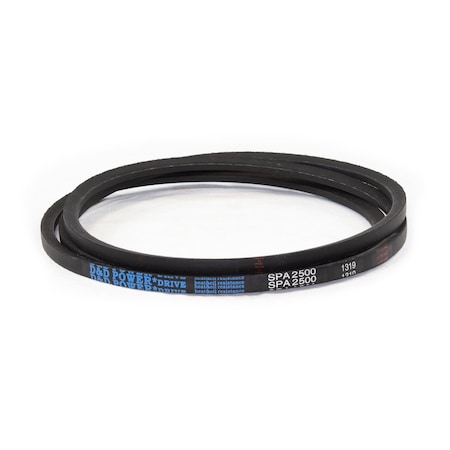 D&D SPA2500 Metric V-Belt, 2500mm Outside Length, 13 mm Top Width, 10 mm Thickness, 1 Ribs SPA2500